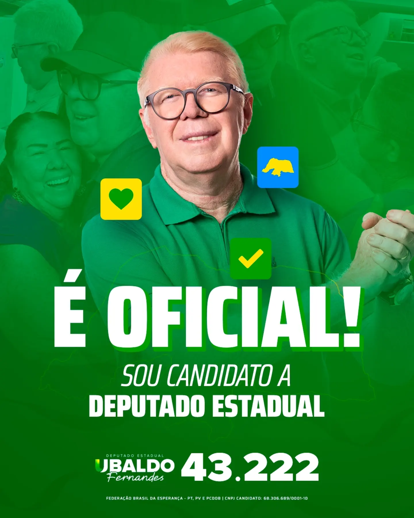 Ubaldo Fernandes 43222 - Deputado Estadual - Resultado todo dia!